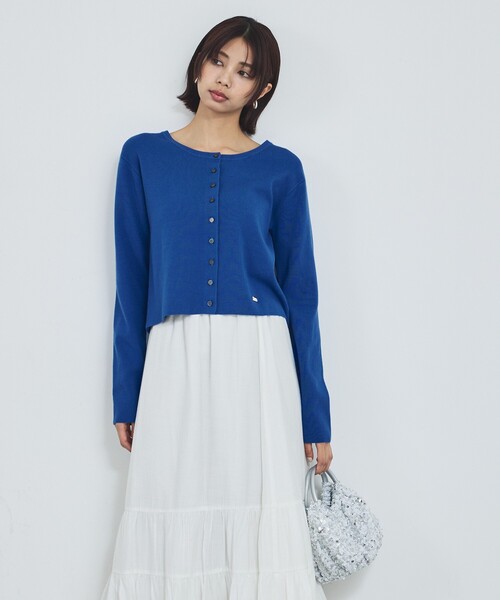 abahouse mavie（アバハウスマヴィ）の「ショートカーディガン（カーディガン/ボレロ・レディース・ブルー/ブラック/ホワイト/レッド・フリー）」の19枚目の写真