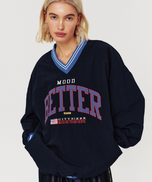 MOODBETTER(ムード ベター)の「LOGO NYLON JERSEY CHARCOAL(Tシャツ/カットソー・レディース・その他・FREE)」の1枚目の写真