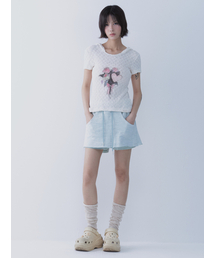 SETSETSET（セットセットセット）の「ヘイズ スカートパンツ ミント（その他パンツ）」