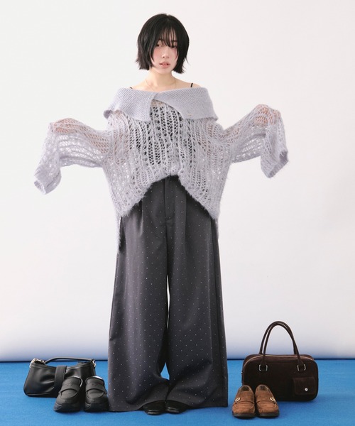 loin nuitシアーレイヤードカラートップス loin nuit tシャツ sheer layered color tops / シアーレイヤード