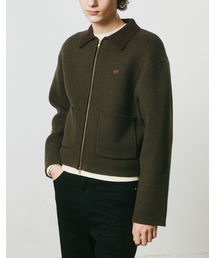 MERGO（メルゴ）の「ブルートニットワークジャケット [オリーブカーキ]（その他アウター）」