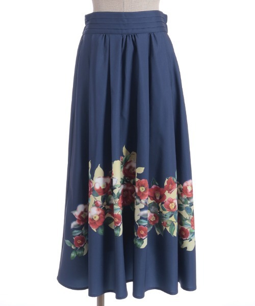 axes femme（アクシーズファム）の「椿柄スカート（スカート・レディース・ブラック/ネイビー・FREE）」の16枚目の写真