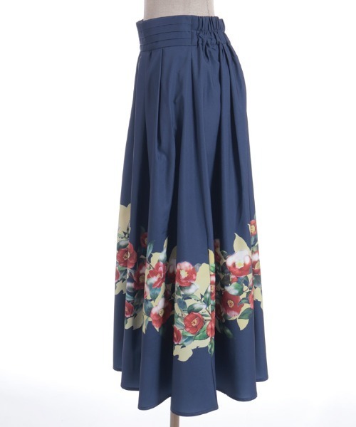 axes femme（アクシーズファム）の「椿柄スカート（スカート・レディース・ブラック/ネイビー・FREE）」の15枚目の写真