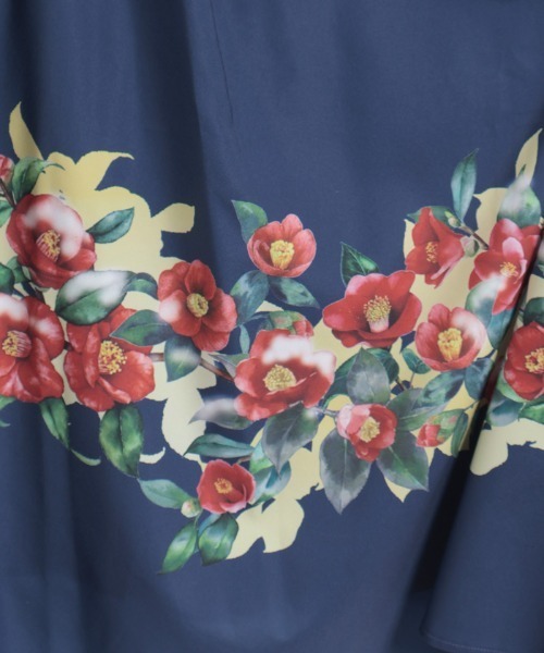 axes femme（アクシーズファム）の「椿柄スカート（スカート・レディース・ブラック/ネイビー・FREE）」の12枚目の写真