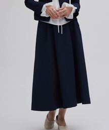Ameri（アメリ）の「BELT SET TUCK FLARE SKIRT（スーツスカート）」