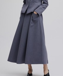 Ameri（アメリ）の「BELT SET TUCK FLARE SKIRT（スーツスカート）」