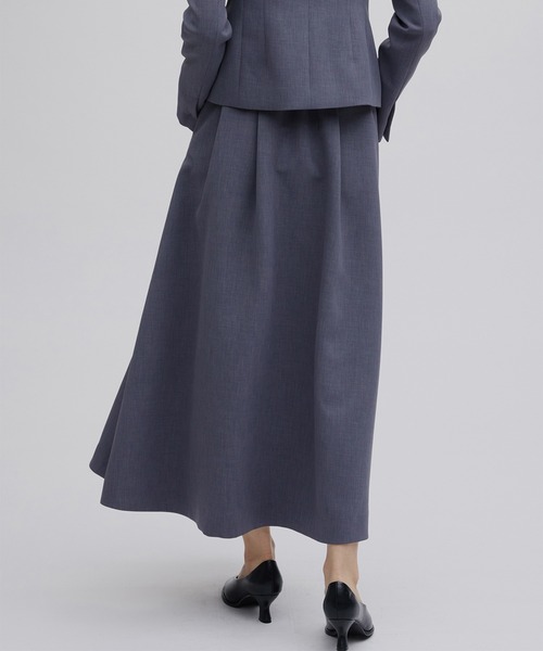 セール】BELT SET TUCK FLARE SKIRT（スーツスカート）｜Ameri（アメリ