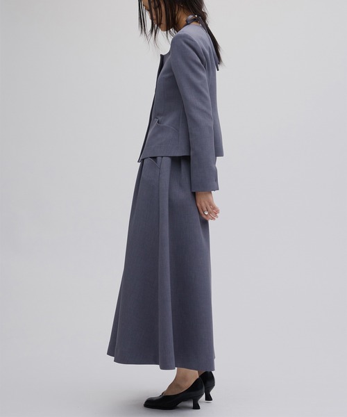 BELT SET TUCK FLARE SKIRT(スーツスカート)|Ameri(アメリ BELT SET TUCK FLARE SKIRT(スーツスカート)|Ameri(アメリ
