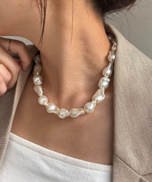 GOLDY(ゴールディ)の「〈GOLDY/ゴールディ〉バロックパール風ネックレス(ネックレス・レディース・ゴールド/シルバー・FREE)」の1枚目の写真