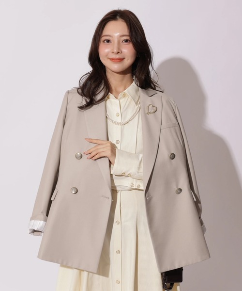 Apuweiser-riche（アプワイザーリッシェ）の「サイドレースアップシャツワンピース（ワンピース・レディース・ライトイエロー・2/1/0）」の13枚目の写真