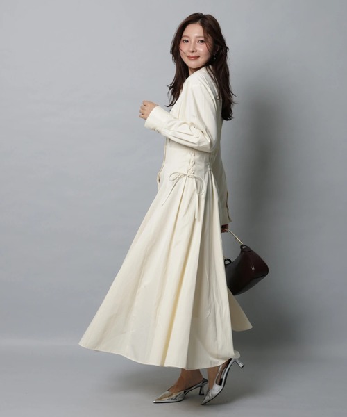 Apuweiser-riche（アプワイザーリッシェ）の「サイドレースアップシャツワンピース（ワンピース・レディース・ライトイエロー・2/1/0）」の17枚目の写真