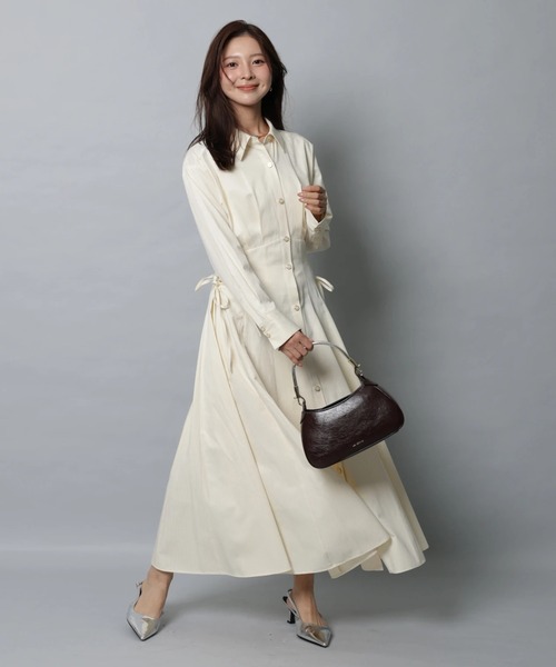 Apuweiser-riche（アプワイザーリッシェ）の「サイドレースアップシャツワンピース（ワンピース・レディース・ライトイエロー・2/1/0）」の20枚目の写真