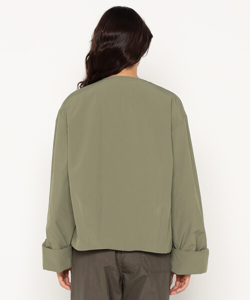 Women's Insulation Collarless Wide Jacket（ノーカラージャケット