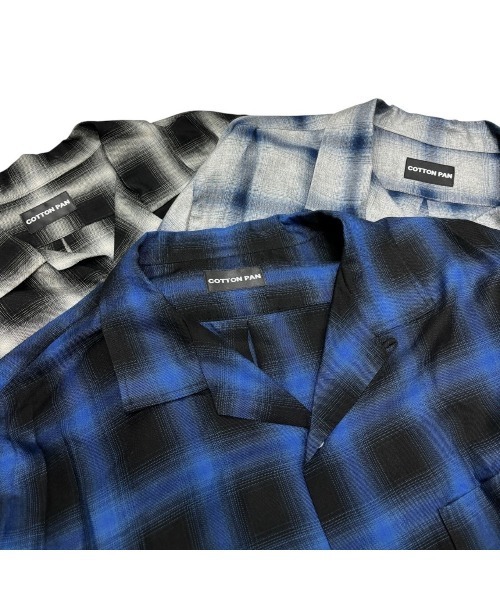 cotton pan(コットンパン)の「COTTON PAN L/S オンブレシャツ (SOHO)(シャツ/ブラウス・メンズ・ブルー系その他/ブラック・3/2)」の4枚目の写真
