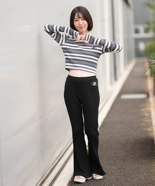 DC(ディーシー)の「DC/ディーシー 26 WS TELECO SHORT LS LLT261312(Tシャツ/カットソー・レディース・ライトピンク/マルチ/ホワイト×ブラック/ブラック×ホワイト/スミクロ・M)」の17枚目の写真