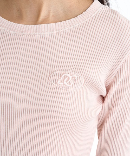 DC(ディーシー)の「DC/ディーシー 26 WS TELECO SHORT LS LLT261312(Tシャツ/カットソー・レディース・ライトピンク/マルチ/ホワイト×ブラック/ブラック×ホワイト/スミクロ・M)」の12枚目の写真