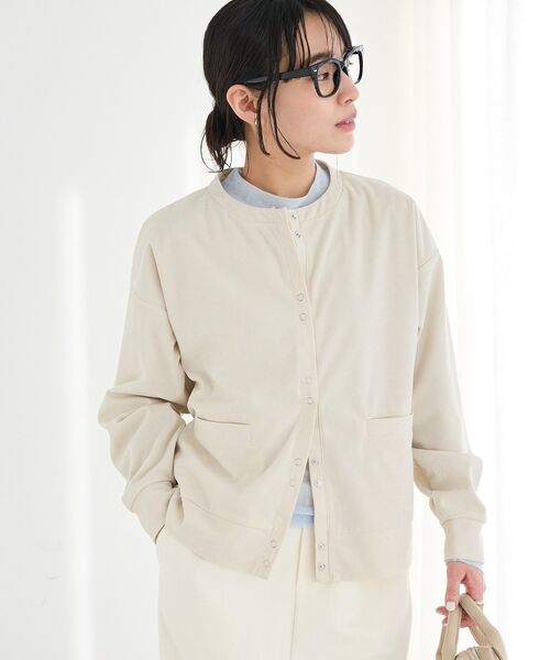CRAFT STANDARD BOUTIQUE(クラフトスタンダードブティック)の「リングドットボタンカーディガン(カーディガン/ボレロ・レディース・ブラウン/ピンク/グレー/アイボリー・FREE)」の3枚目の写真