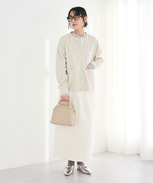 CRAFT STANDARD BOUTIQUE(クラフトスタンダードブティック)の「リングドットボタンカーディガン(カーディガン/ボレロ・レディース・ブラウン/ピンク/グレー/アイボリー・FREE)」の10枚目の写真