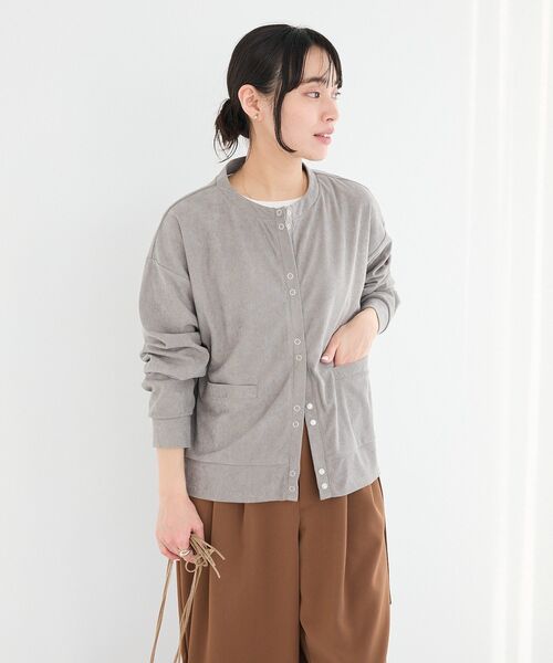 CRAFT STANDARD BOUTIQUE(クラフトスタンダードブティック)の「リングドットボタンカーディガン(カーディガン/ボレロ・レディース・ブラウン/ピンク/グレー/アイボリー・FREE)」の14枚目の写真