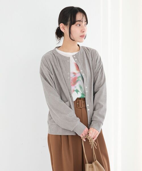 CRAFT STANDARD BOUTIQUE(クラフトスタンダードブティック)の「リングドットボタンカーディガン(カーディガン/ボレロ・レディース・ブラウン/ピンク/グレー/アイボリー・FREE)」の15枚目の写真