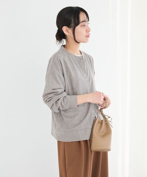 CRAFT STANDARD BOUTIQUE(クラフトスタンダードブティック)の「リングドットボタンカーディガン(カーディガン/ボレロ・レディース・ブラウン/ピンク/グレー/アイボリー・FREE)」の17枚目の写真