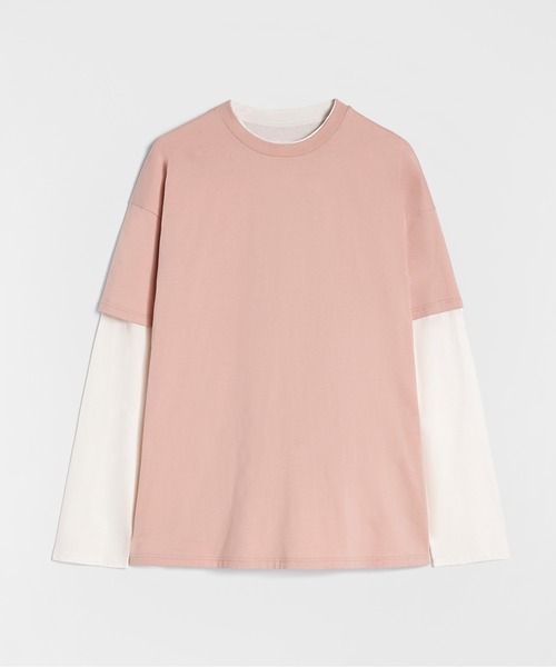 JIL SANDER(ジルサンダー)の「T-SHIRT LS(Tシャツ/カットソー・メンズ・ピンク・46)」の2枚目の写真