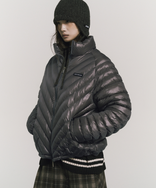 NICK&NICOLE(ニックアンドニコール)の「NICOLE LIGHT WEIGHT PADDING_CHARCOAL(ダウンジャケット/コート・レディース・その他・MEDIUM/LARGE)」の1枚目の写真