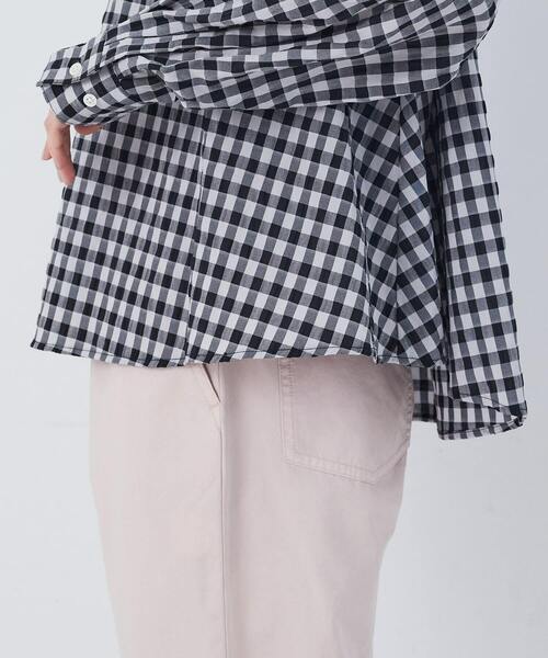 conges payes ADIEU TRISTESSE（コンジェ ペイエ アデュートリステス）の「チェックパッチワークブラウス（シャツ/ブラウス・レディース・グリーン系その他/ブラック系その他・38）」の20枚目の写真