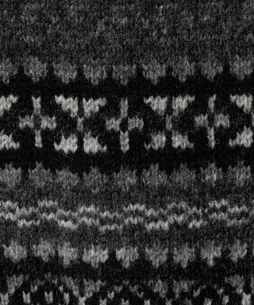 Steven Alan(スティーブンアラン)の「<JAMIESONS × Steven Alan> FAIRISLE KNIT/ニット(ニット/セーター・メンズ・ダークグレー/オフホワイト・42/44)」の7枚目の写真