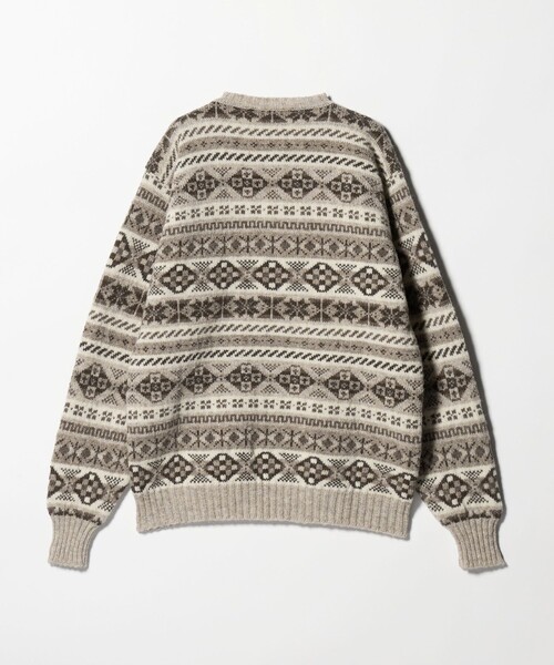 Steven Alan(スティーブンアラン)の「<JAMIESONS × Steven Alan> FAIRISLE KNIT/ニット(ニット/セーター・メンズ・ダークグレー/オフホワイト・42/44)」の6枚目の写真
