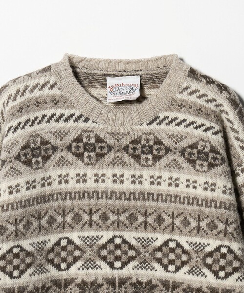 Steven Alan(スティーブンアラン)の「<JAMIESONS × Steven Alan> FAIRISLE KNIT/ニット(ニット/セーター・メンズ・ダークグレー/オフホワイト・42/44)」の5枚目の写真