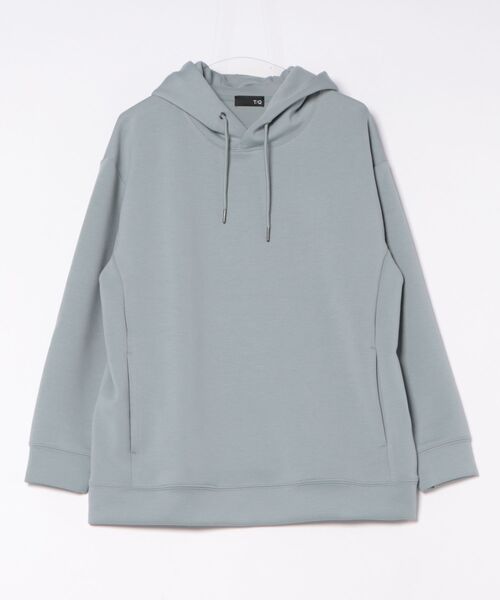 TAKA-Q（タカキュー）の「【ストレッチ イージーケア】タカキュー ソフトダンボール プルパーカー（パーカー・メンズ・ライトグレー/ベージュ/ブラック/サックスブルー・MEDIUM/LARGE/X-LARGE）」の14枚目の写真