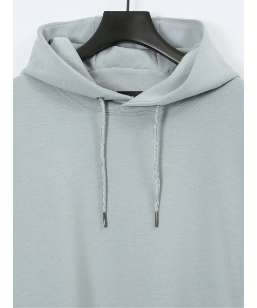 TAKA-Q（タカキュー）の「【ストレッチ イージーケア】タカキュー ソフトダンボール プルパーカー（パーカー・メンズ・ライトグレー/ベージュ/ブラック/サックスブルー・MEDIUM/LARGE/X-LARGE）」の17枚目の写真