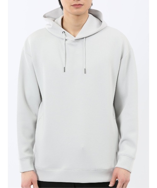 TAKA-Q（タカキュー）の「【ストレッチ イージーケア】タカキュー ソフトダンボール プルパーカー（パーカー・メンズ・ライトグレー/ベージュ/ブラック/サックスブルー・MEDIUM/LARGE/X-LARGE）」の9枚目の写真