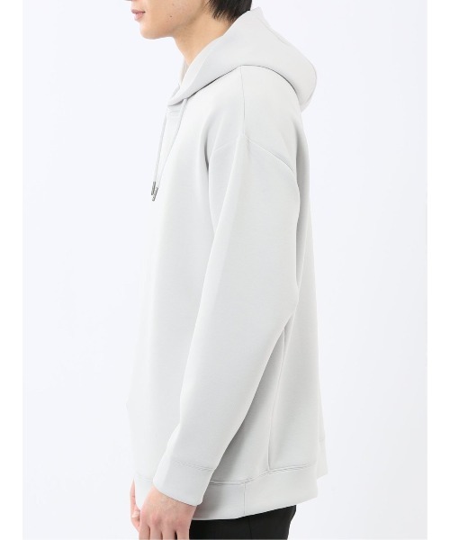 TAKA-Q（タカキュー）の「【ストレッチ イージーケア】タカキュー ソフトダンボール プルパーカー（パーカー・メンズ・ライトグレー/ベージュ/ブラック/サックスブルー・MEDIUM/LARGE/X-LARGE）」の10枚目の写真