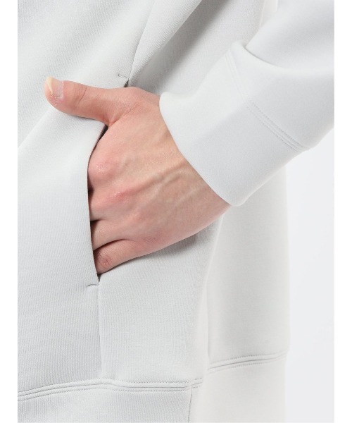 TAKA-Q（タカキュー）の「【ストレッチ イージーケア】タカキュー ソフトダンボール プルパーカー（パーカー・メンズ・ライトグレー/ベージュ/ブラック/サックスブルー・MEDIUM/LARGE/X-LARGE）」の13枚目の写真