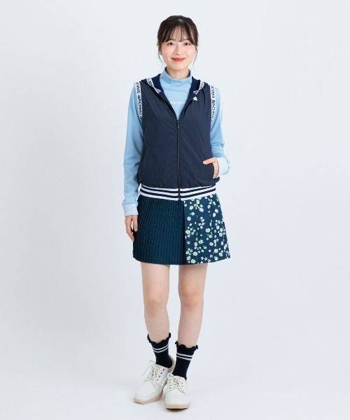 archivio(アルチビオ)の「<LADIES>前後異素材ジップベスト(ベスト・レディース・ピンク/ネイビー/ホワイト・L/M/S)」の14枚目の写真