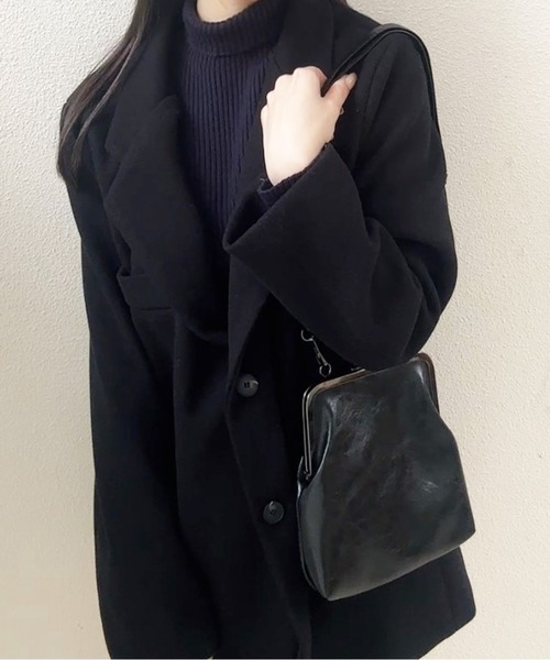 NOLITA LABORATORY(ノリータラボラトリー)の「【 NOLITA / ノリータ 】バッグチャーム付き 2WAY がま口 ハンドバッグ(ショルダーバッグ・レディース・ブラック/グリーン/アイボリー/ブラウン・FREE)」の6枚目の写真