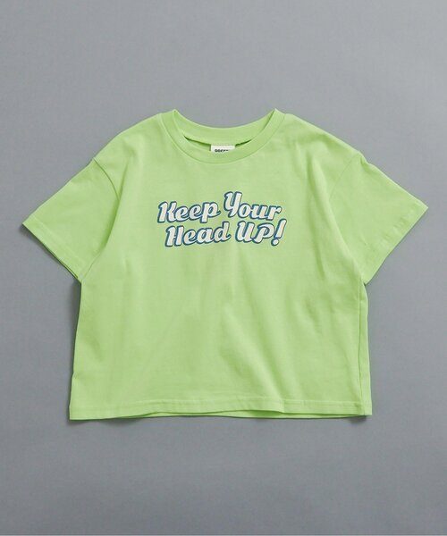 BREEZE（ブリーズ）の「【WEB限定】イロイロロゴTシャツ（Tシャツ/カットソー・キッズ・オフホワイト/ターコイズブルー/ブラック/アイボリー/サックスブルー/ピンク/ライム/ラベンダー/ネイビー/オレンジ/パープル/イエロー・90/100/110/120/130/140/150/160）」の4枚目の写真