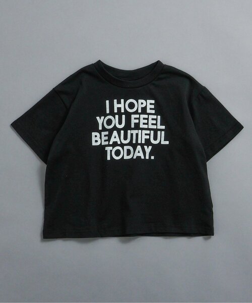 BREEZE（ブリーズ）の「【WEB限定】イロイロロゴTシャツ（Tシャツ/カットソー・キッズ・オフホワイト/ターコイズブルー/ブラック/アイボリー/サックスブルー/ピンク/ライム/ラベンダー/ネイビー/オレンジ/パープル/イエロー・90/100/110/120/130/140/150/160）」の3枚目の写真