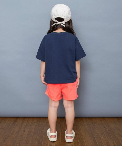 BREEZE(ブリーズ)の「【WEB限定】イロイロロゴ半袖Tシャツ(Tシャツ/カットソー・キッズ・オフホワイト/ターコイズブルー/ブラック/アイボリー/サックスブルー/ピンク/ライム/ラベンダー/ネイビー/オレンジ/パープル/イエロー・90/100/110/120/130/140/150/160)」の17枚目の写真