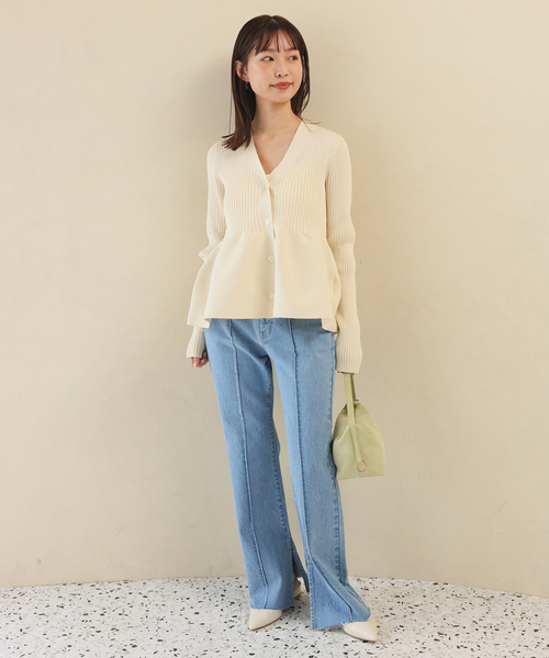 SLOBE IENA(スローブイエナ)の「《追加》SLOBE レザーフラットシューズ(パンプス・レディース・アイボリー・22.5cm/23.5cm/24cm/24.5cm)」の9枚目の写真