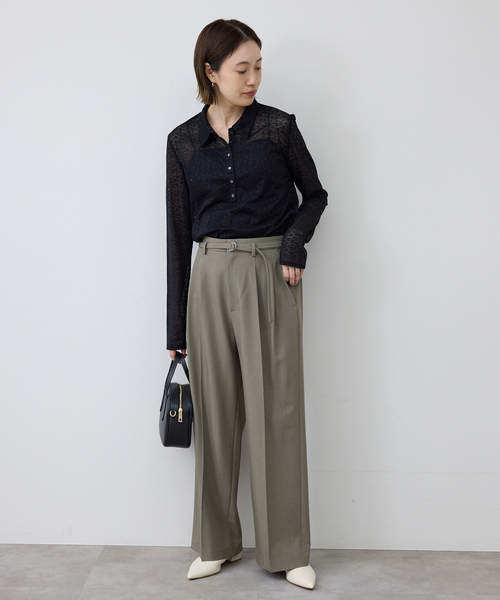 SLOBE IENA(スローブイエナ)の「《追加》SLOBE レザーフラットシューズ(パンプス・レディース・アイボリー・22.5cm/23.5cm/24cm/24.5cm)」の11枚目の写真