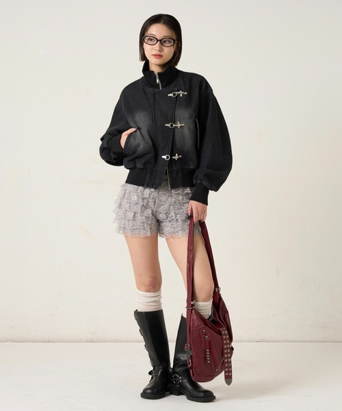 WHO'S WHO gallery(フーズフーギャラリー)の「ベルテッドロングブーツ(ブーツ・レディース・ブラック/ブラウン・38inch/39inch)」の9枚目の写真