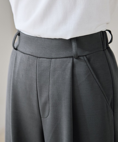 Viola e Viola(ヴィオラエヴィオラ)の「なめらかダンボールワイドパンツ(その他パンツ・レディース・チャコール/ブラウン/杢グレー/ブラック・LL/L/M)」の21枚目の写真