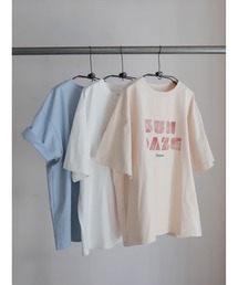 FIL DE FER（フィルデフェール）の「サンデイズプリント　クルーネックTEE（Tシャツ/カットソー）」