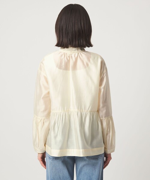 dahl'ia(ダリア)の「【別注】<dahl'ia>シアー ボウタイ ブラウス(シャツ/ブラウス・レディース・オフホワイト/ブラック・FREE)」の13枚目の写真