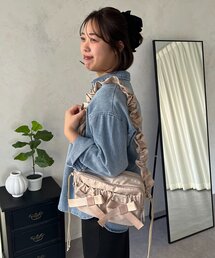 prose verse（プロズヴェール）の「【SAPON】撥水リボンシャーリングショルダーバッグ（ショルダーバッグ）」