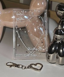 Vini（ヴィニ）の「ラメ入り ハート トレカケース / パスケース / 定期入れケース（カードケース）」