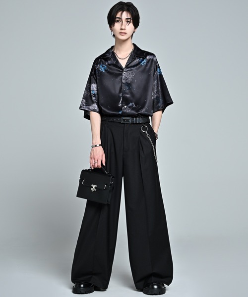 ADRER(アドラー)の「Extra Quality TR wide straight slacks / エクストラクオリティ TR ワイドストレートスラックス(スラックス・メンズ・ブラック/チャコールグレー・XS/S/M/L)」の9枚目の写真